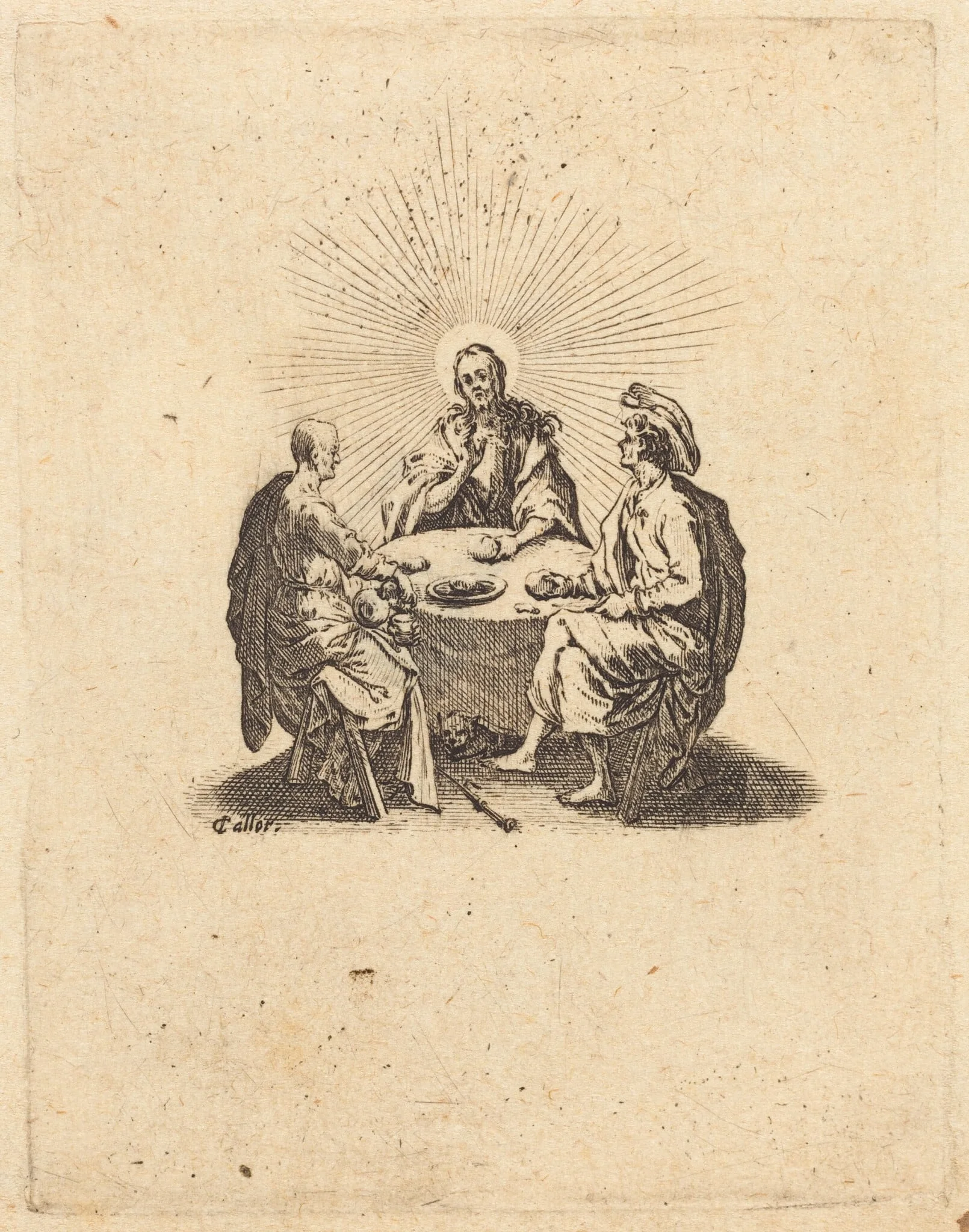 The Supper at Emmaus, detail