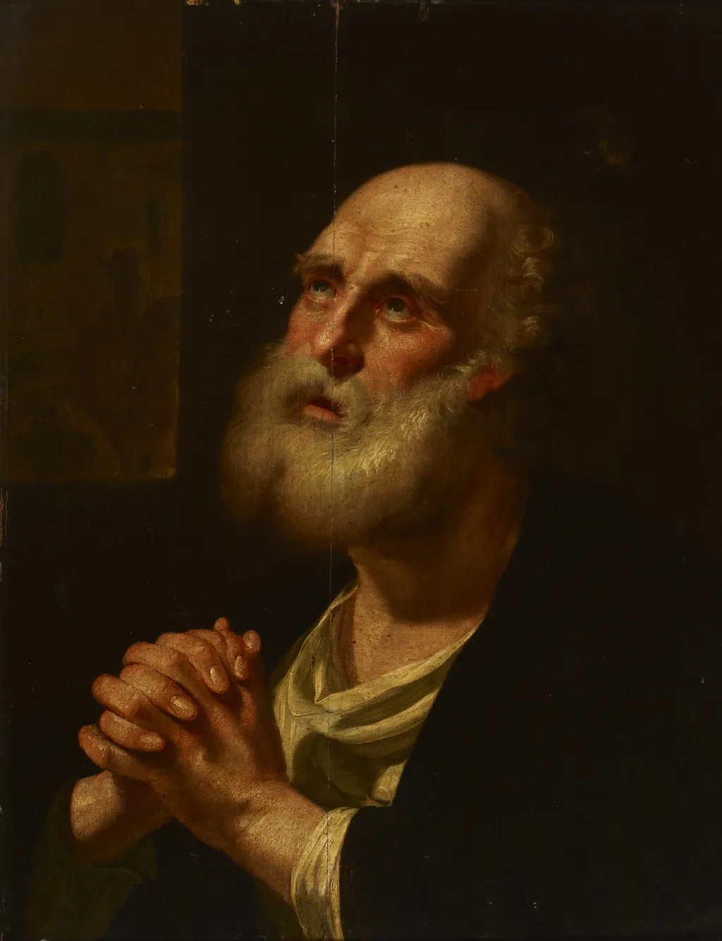 Saint Peter, by Balthasar Denner, oil, 1742