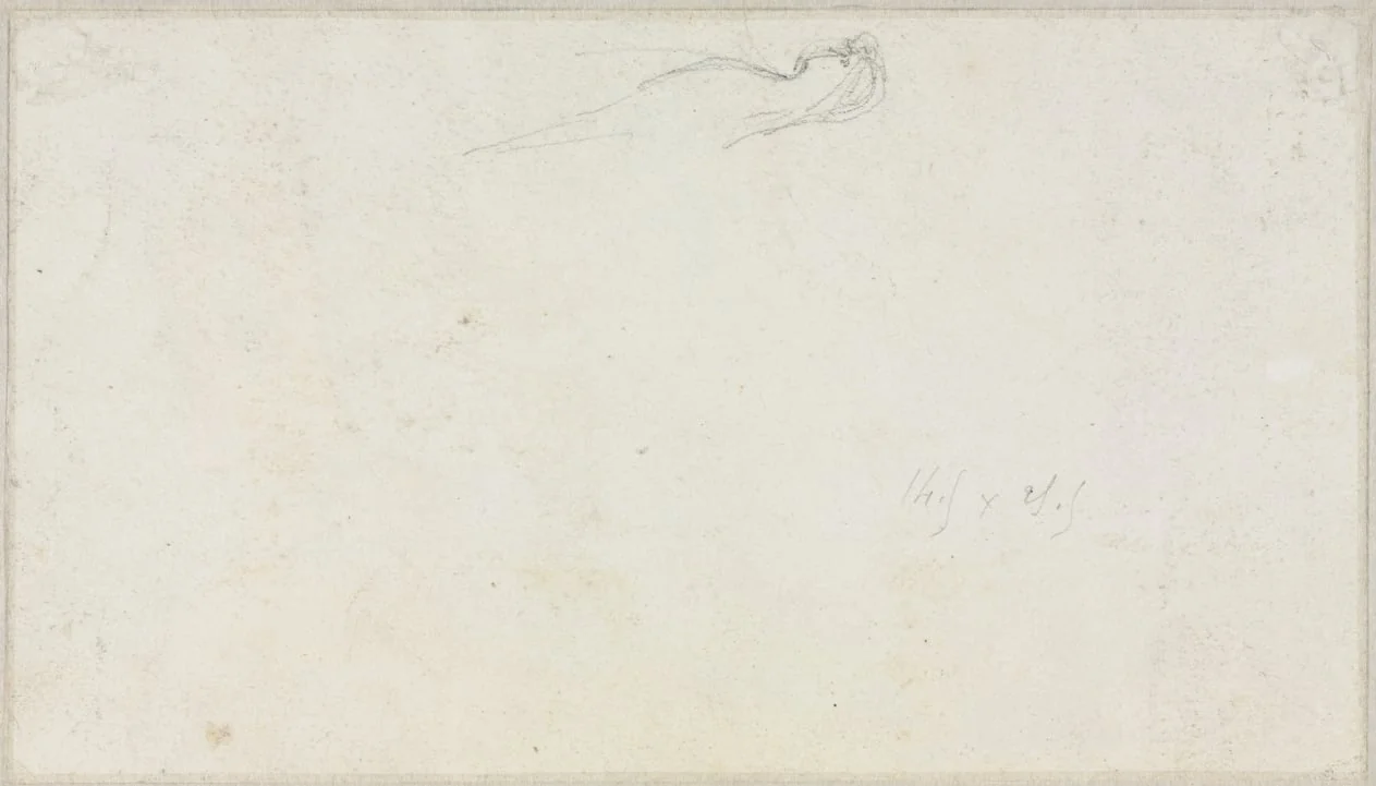Sketch of a Sphinx [?] (verso), detail