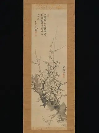 Plum Blossoms, by Ki-en, unspecified, 1770