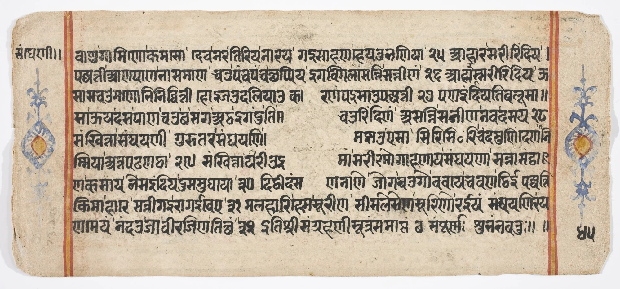 Tantric Manuscript "Sangrahani Sutra", detail
