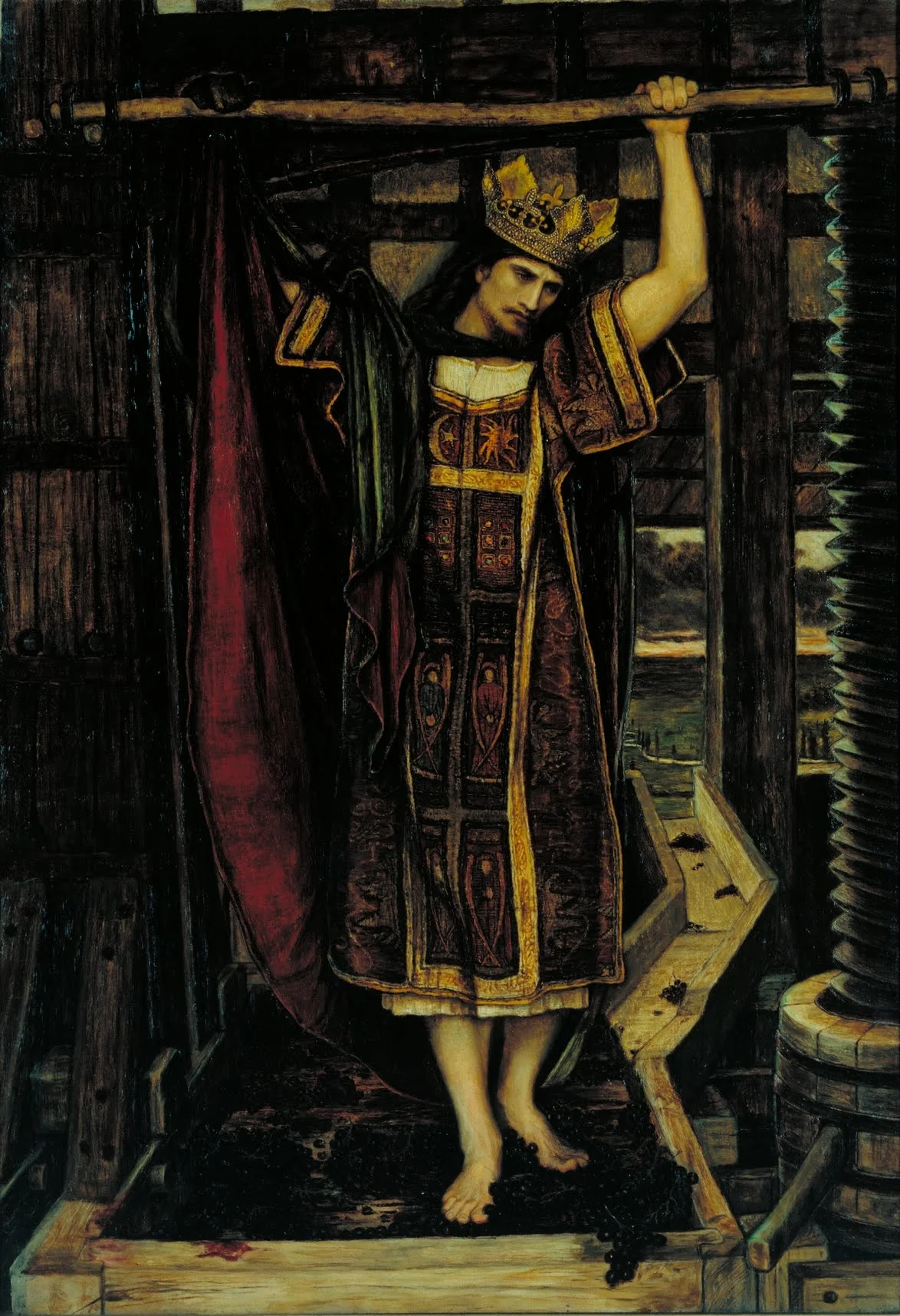 The Wine Press, detail