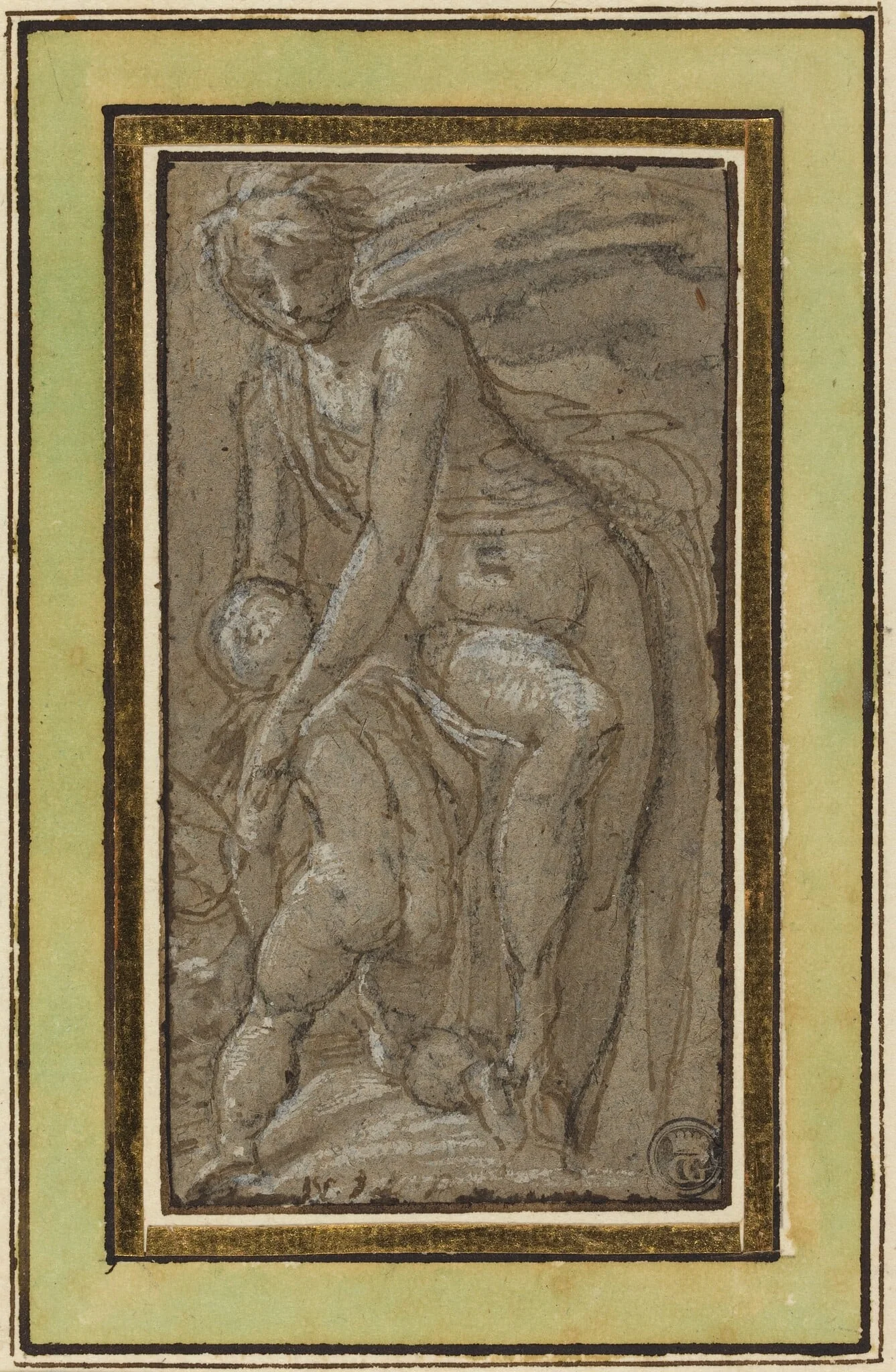 Nude with Putto, detail