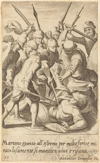 Martino, by Jacques Callot, ink, 1619