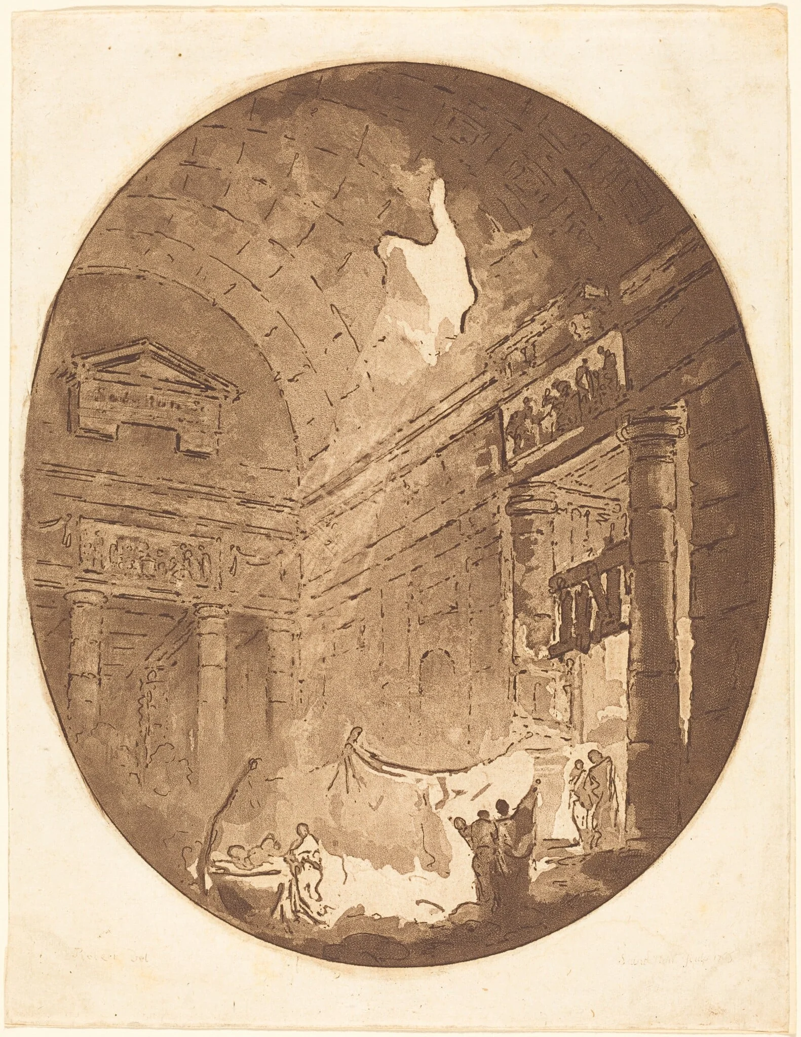 Interior of a Roman Villa, detail