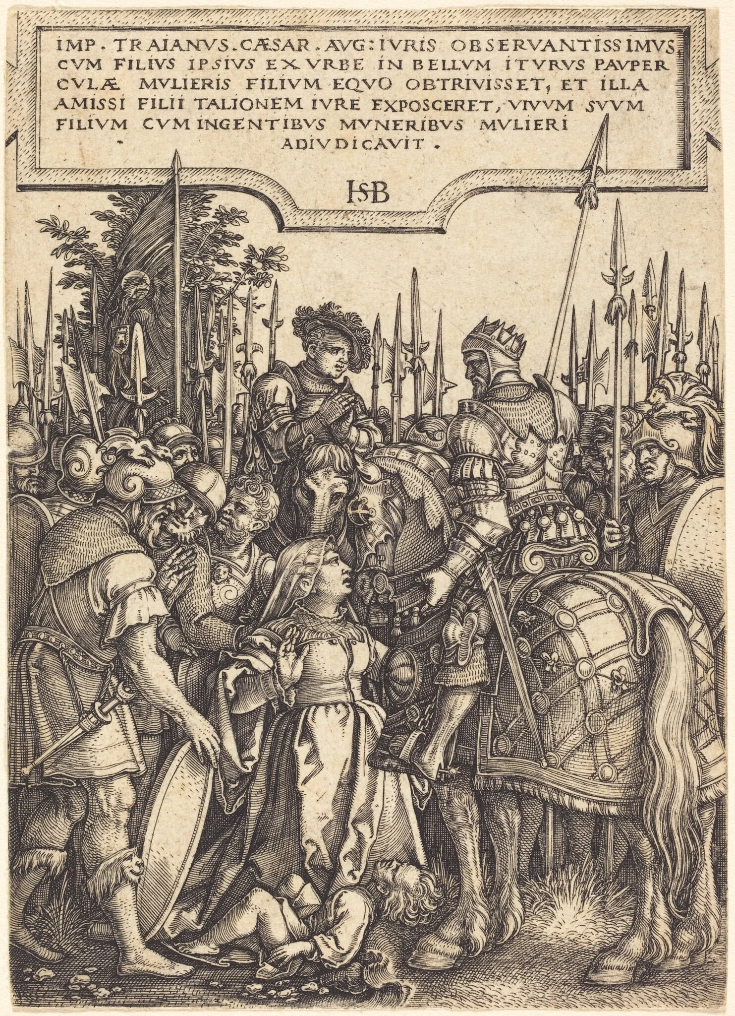 The Justice of Trajan, detail
