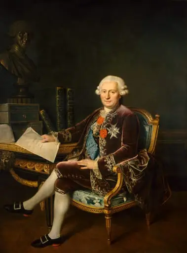 The Marquis d'Ossun, by Van Loo, called César Van Loo, Jules César Denis, oil, 1780