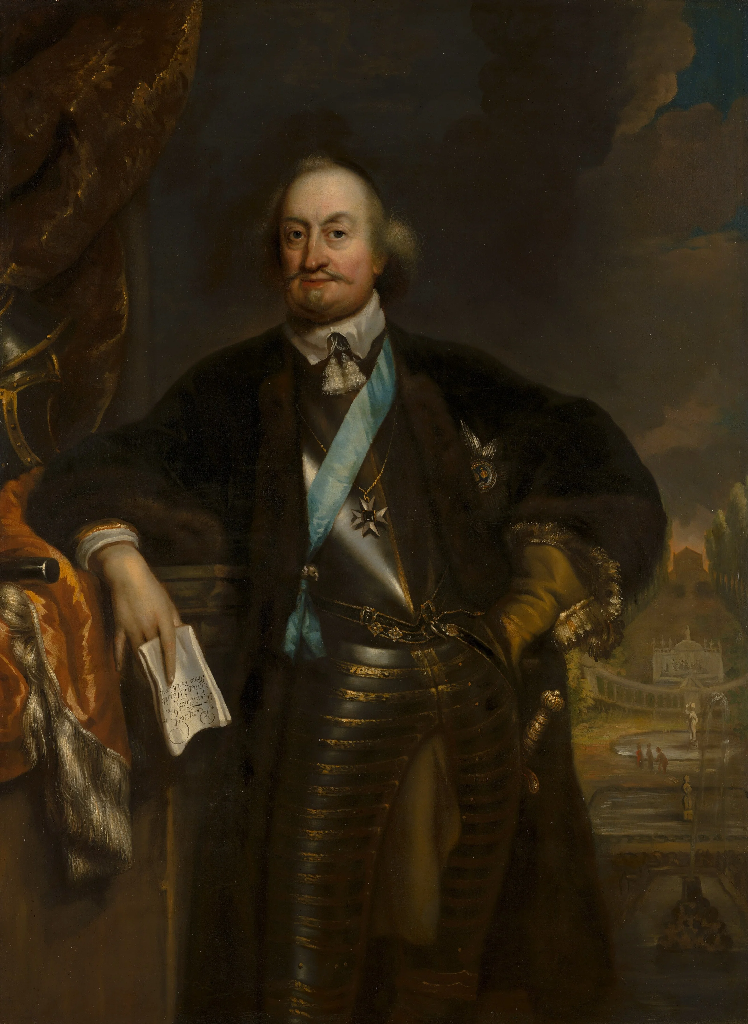 Portrait of Johan Maurits (1604-1679), Count of Nassau-Siegen, Founder of the Mauritshuis, detail