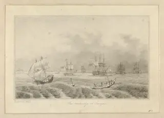 The Anchorage at Saugor, by Robert Captain Smith, 1830