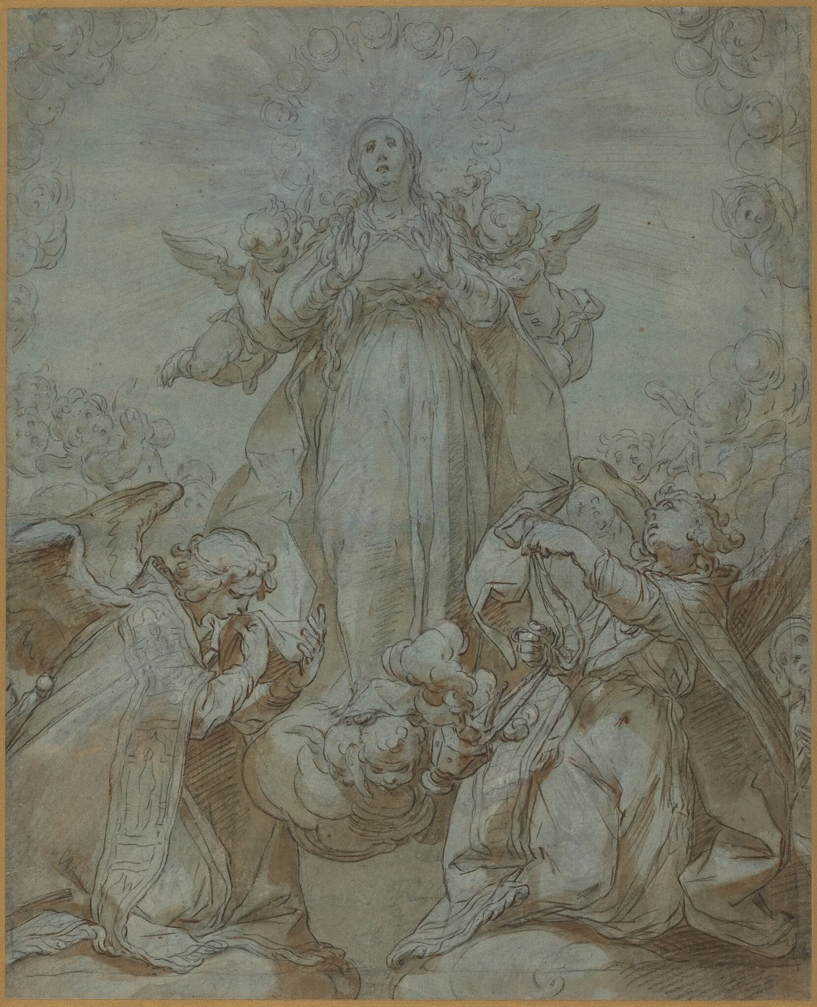 The Virgin in Glory, detail
