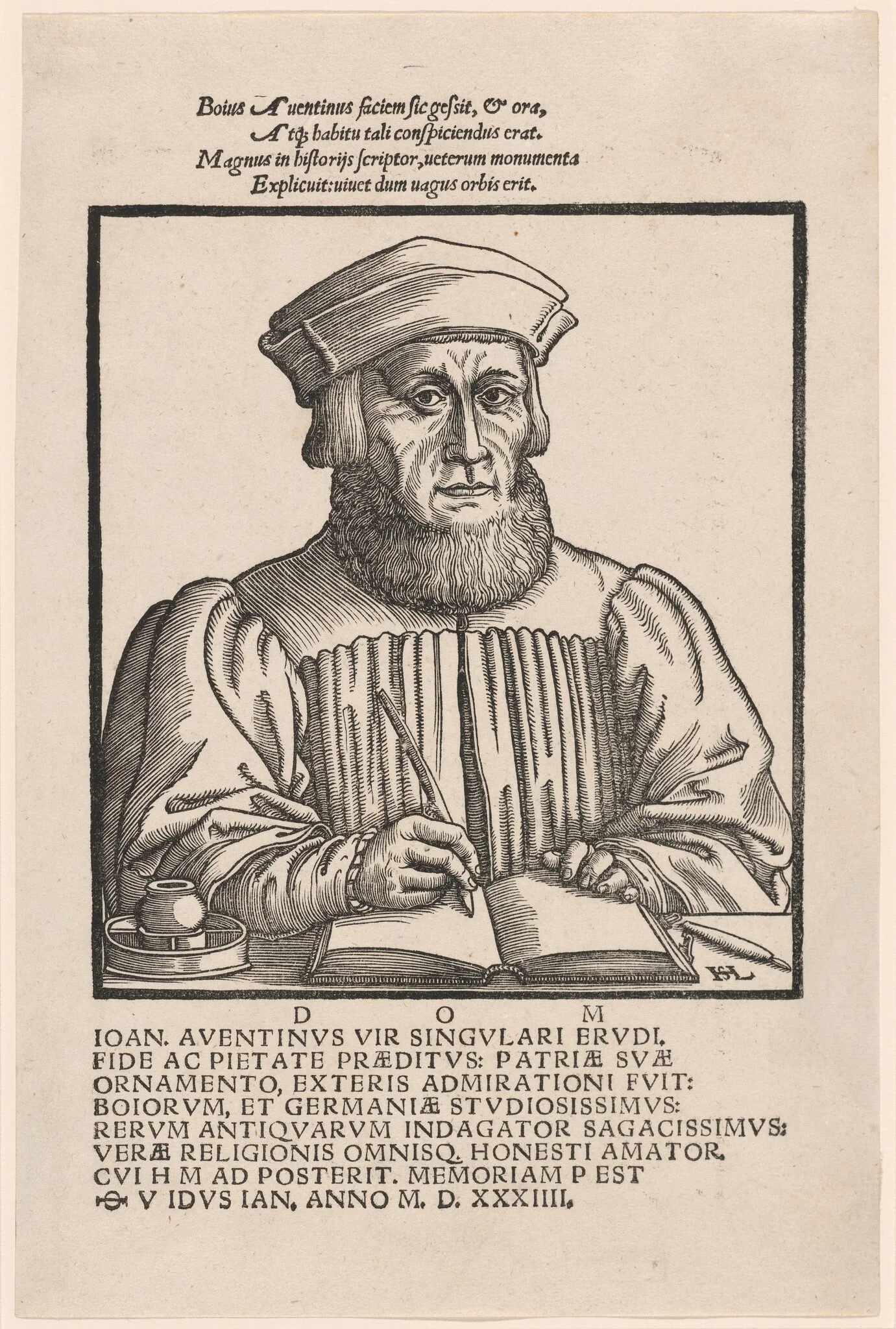 Johann Aventinus (Johann Turmair), detail