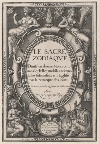 Title Page, by Léonard Gaultier, ink, 1603