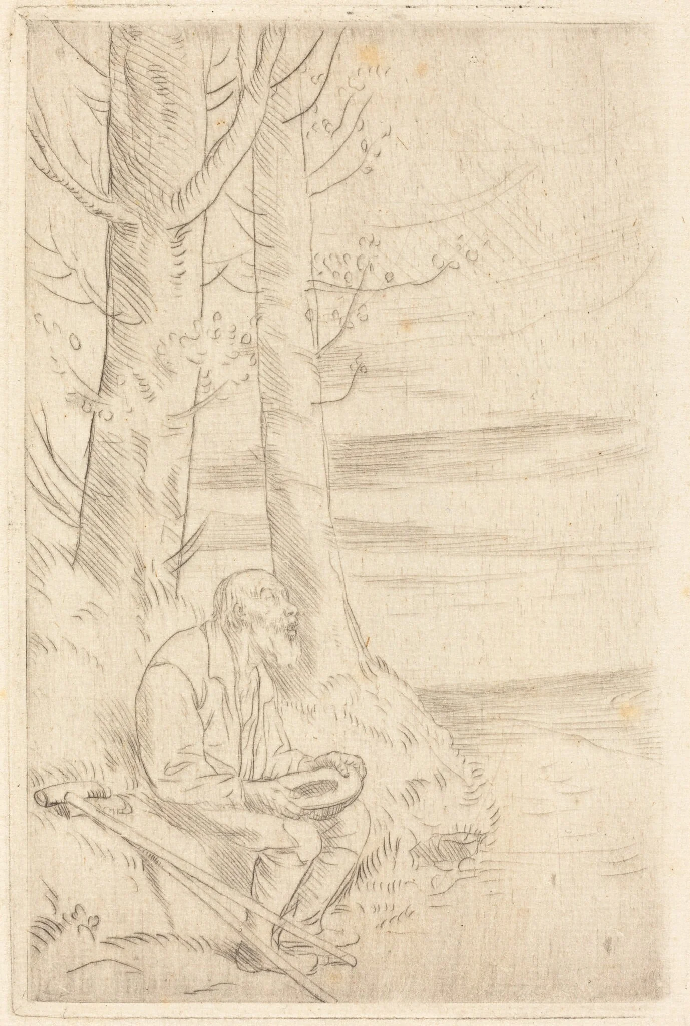 Blind Beggar (Le mendiant aveugle), detail