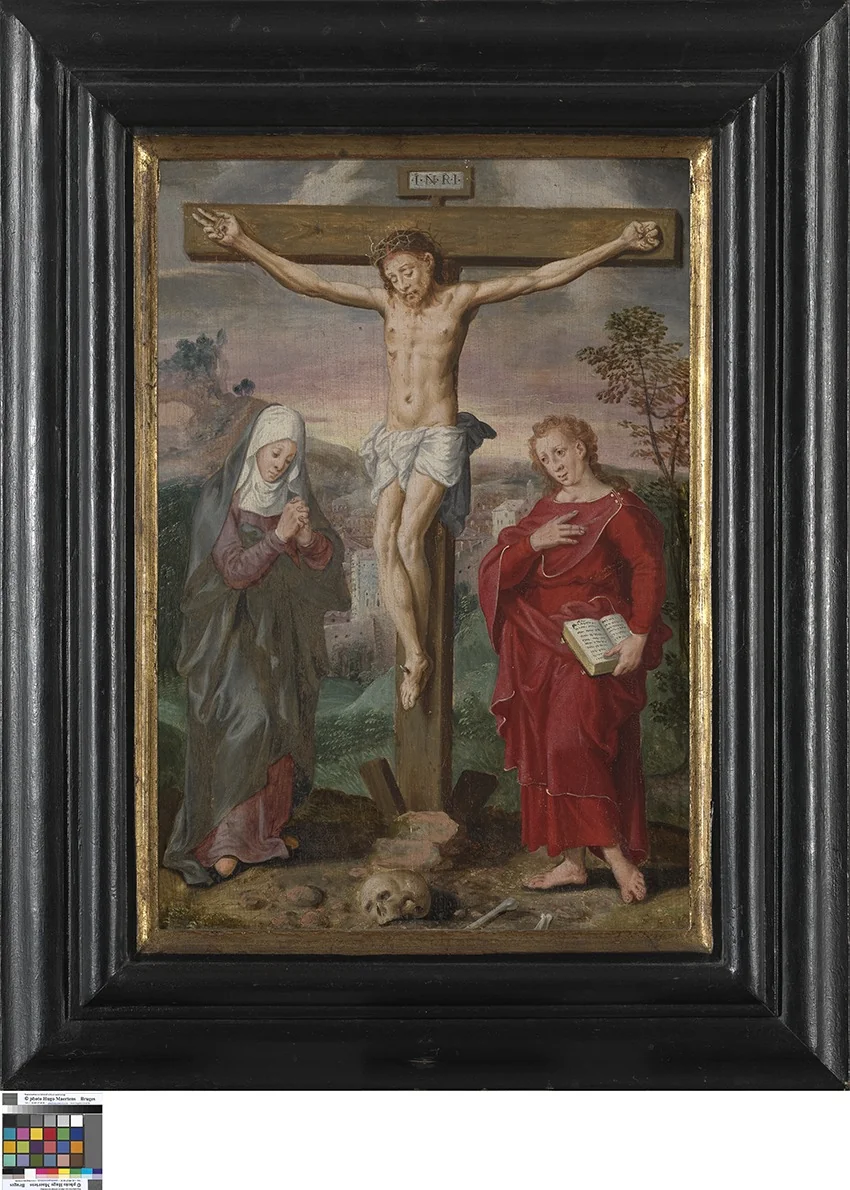 Crucified Christ with Mary and John, detail