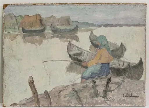Pescărița, by Gheorghe Sârbu, 1929
