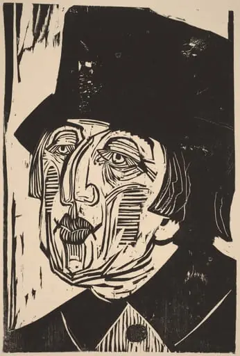 Annette Kolb, by Ernst Ludwig Kirchner, ink, 1926