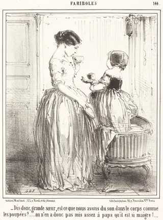 Dis-Donc, grande soeur..., by Edouard de Beaumont, ink, 1854