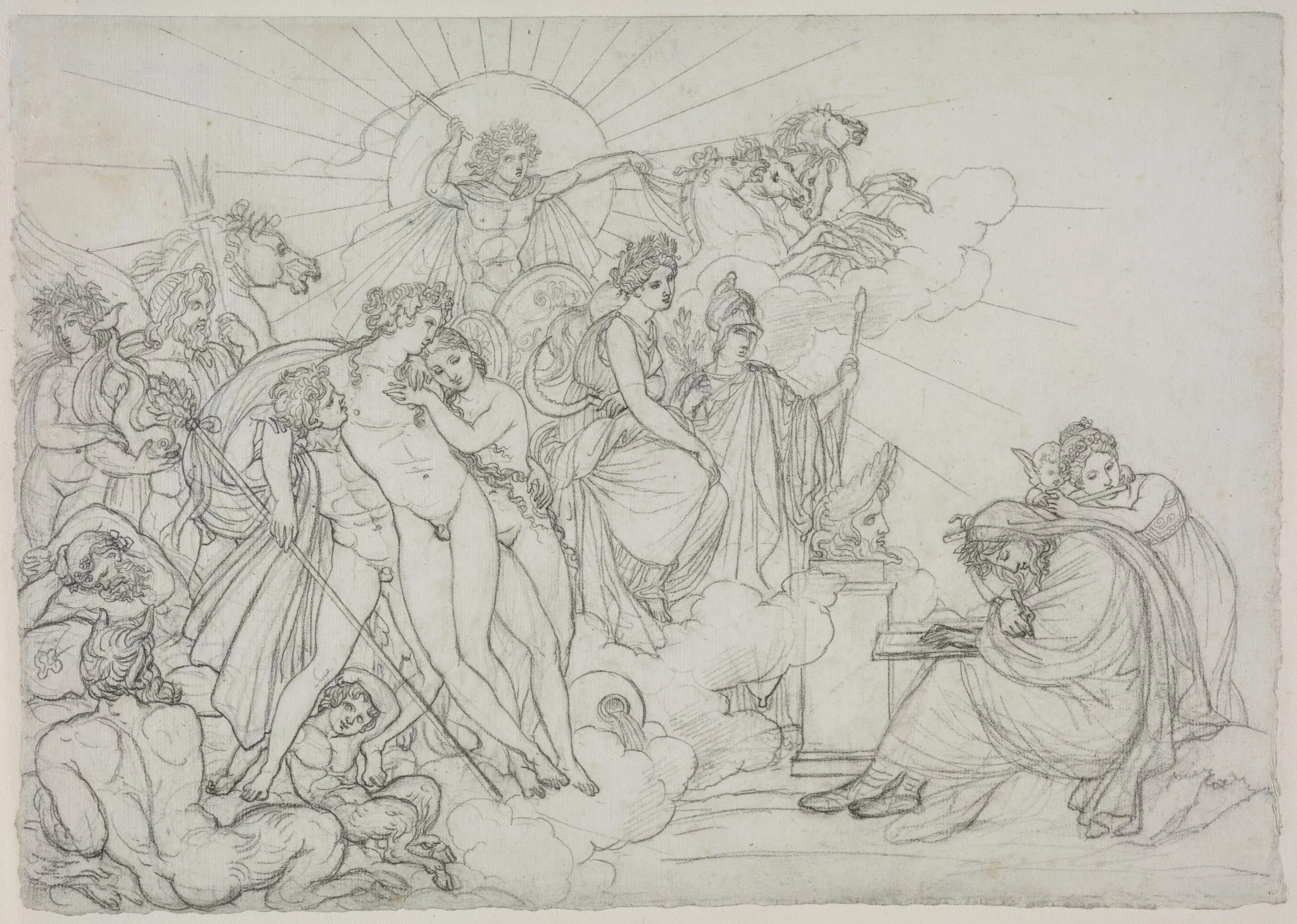 Invocation to the Divinities who preside over Agriculture from Virgil's "Georgics", detail