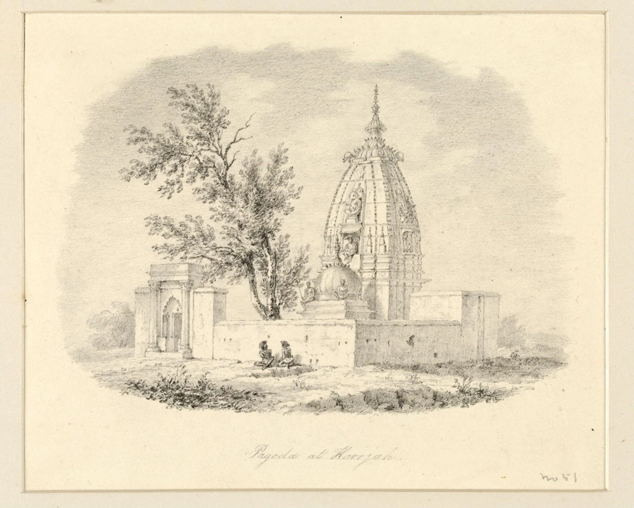 Pagoda at Hoorjah, detail