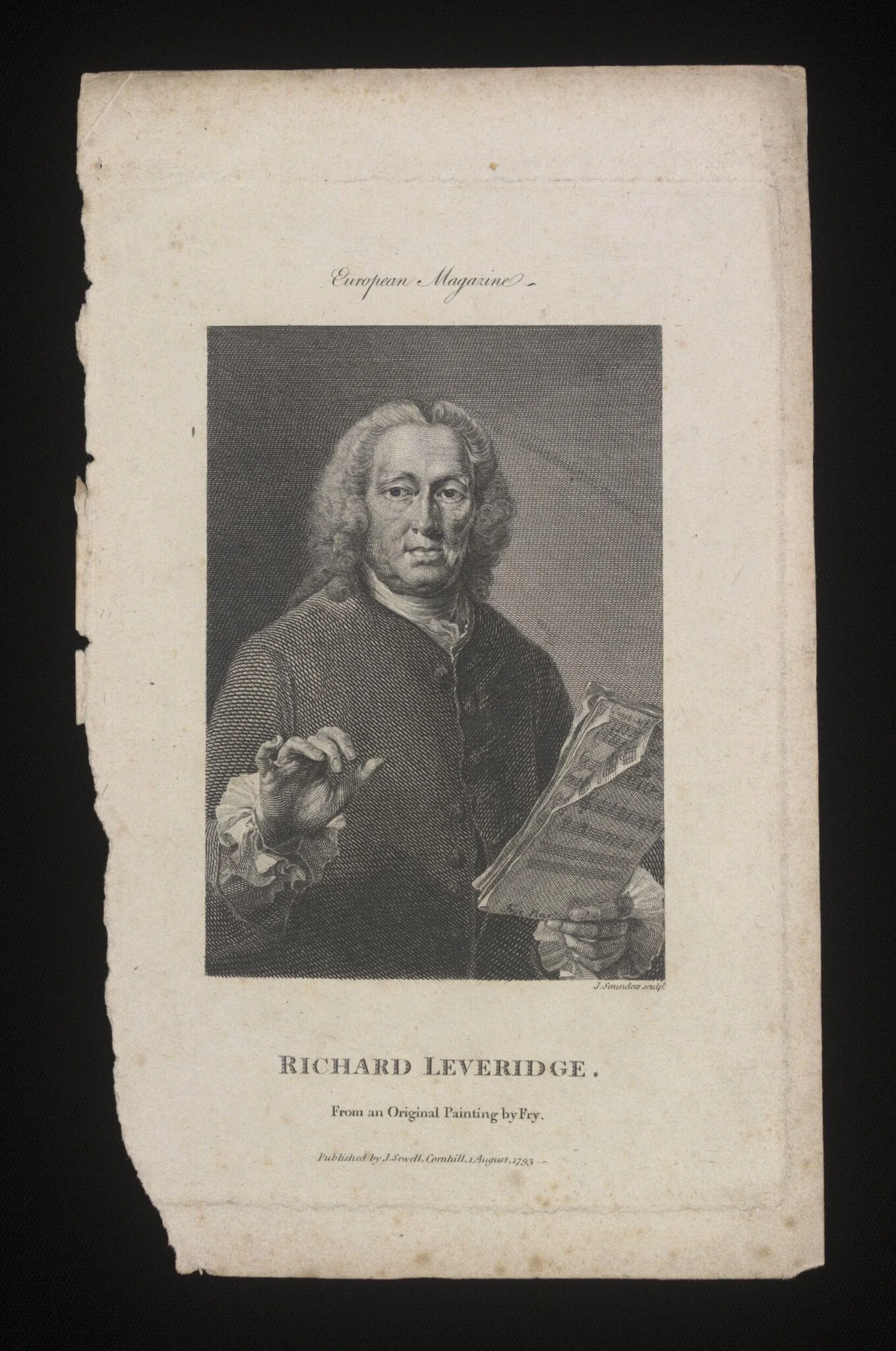 Richard Leveridge, detail
