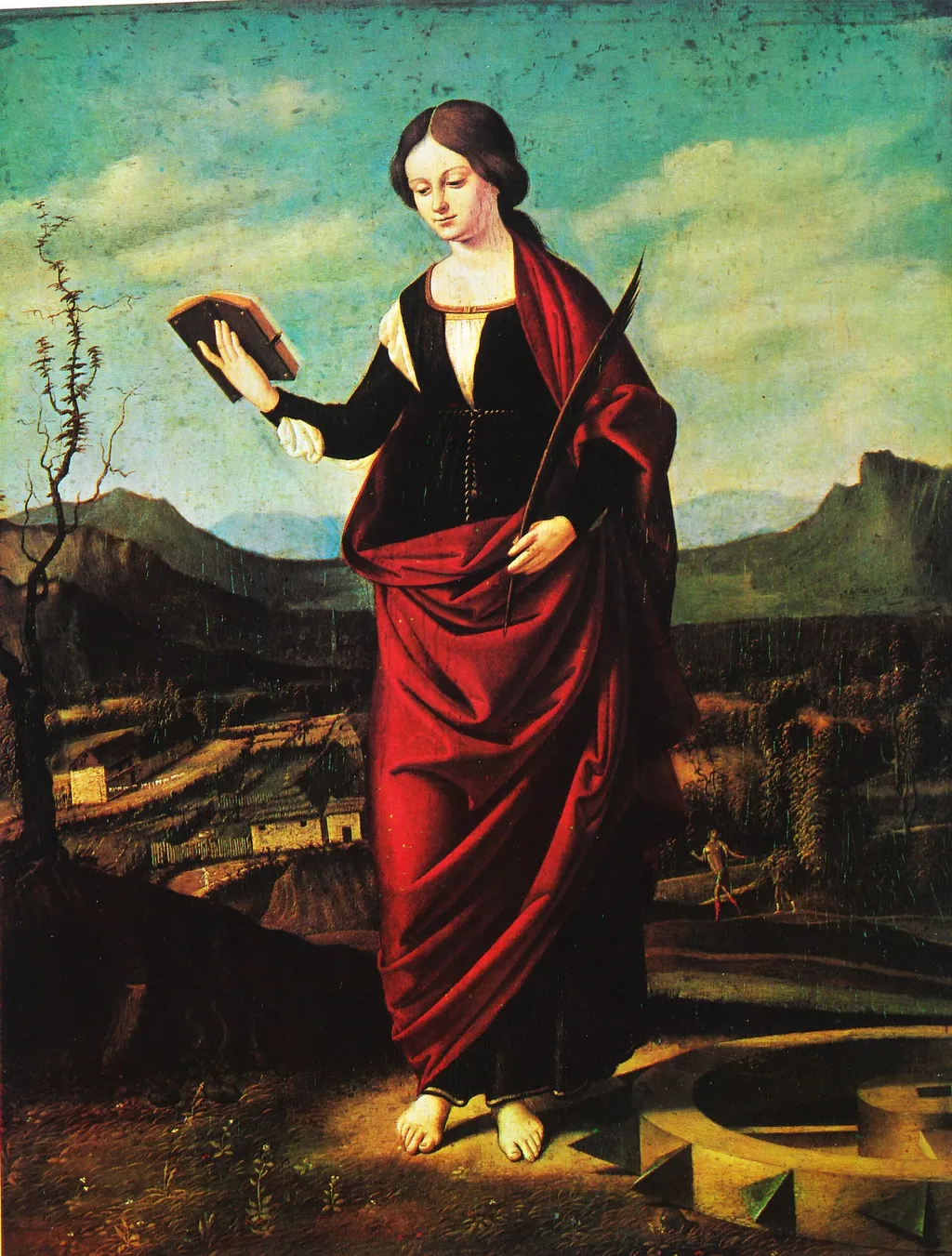 Saint Catherine of Alexandria, by Marco Basaiti, oil, 1500