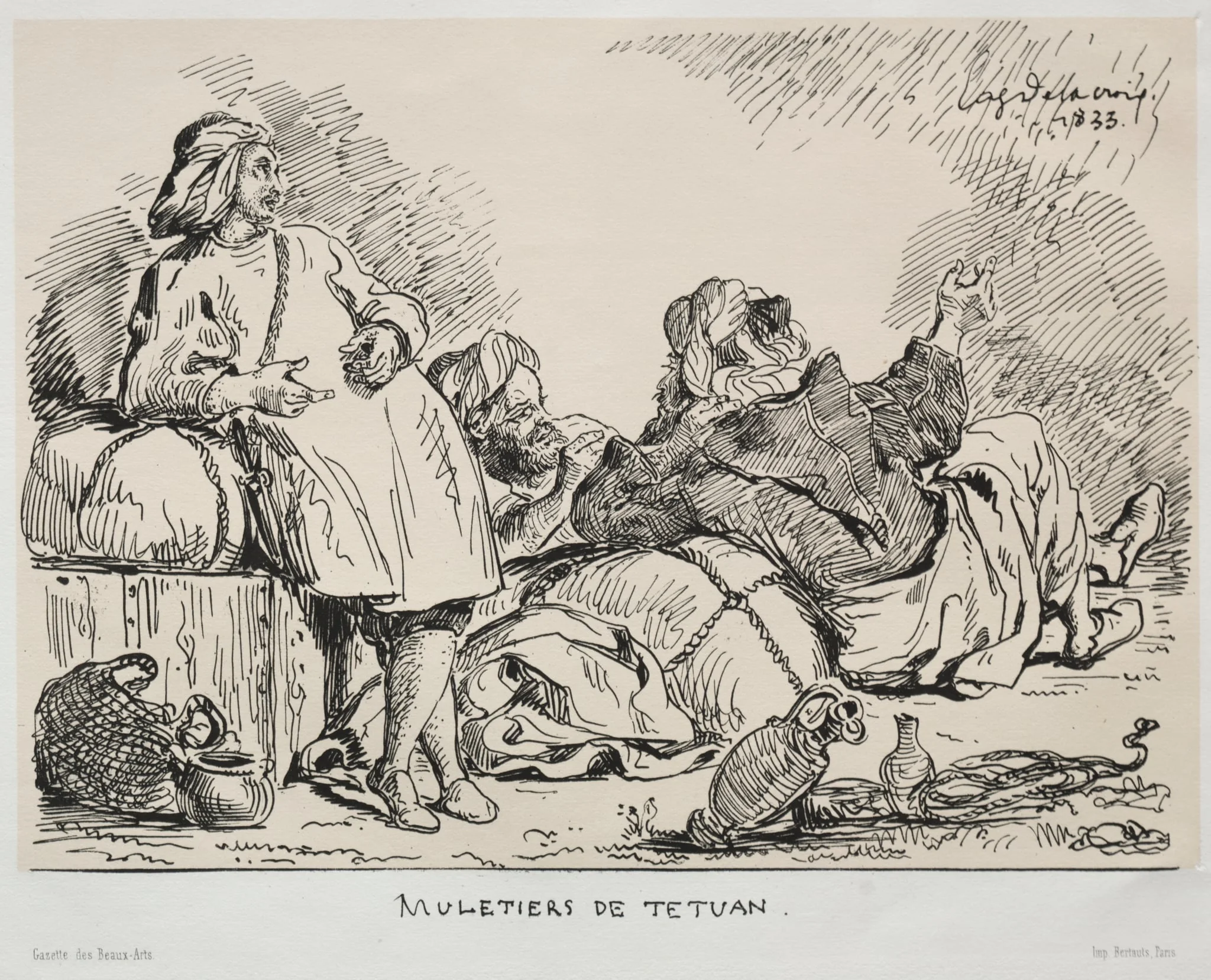 Muleteers of Tétuan, detail