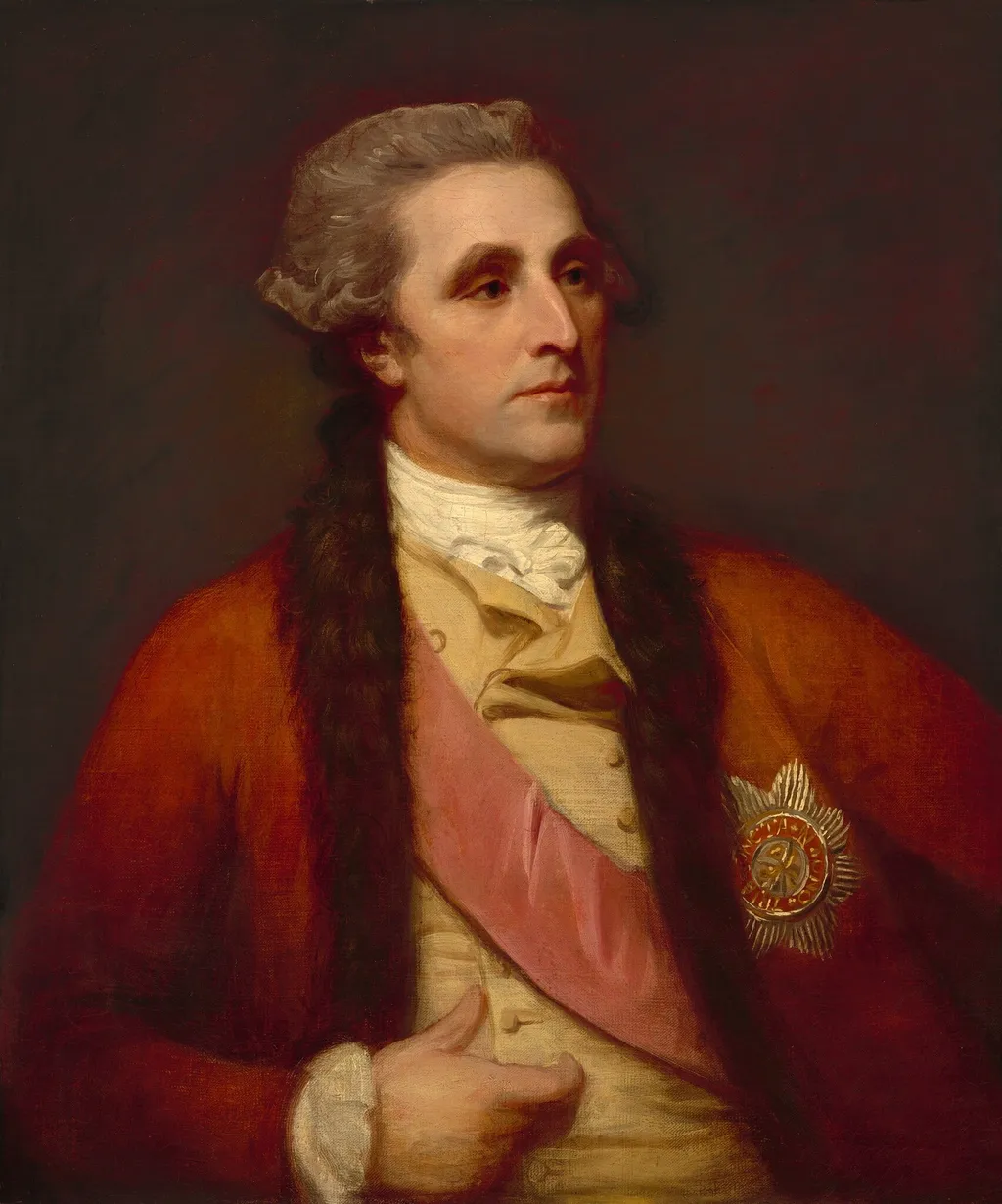 Sir William Hamilton, by George Romney, oil, 1784