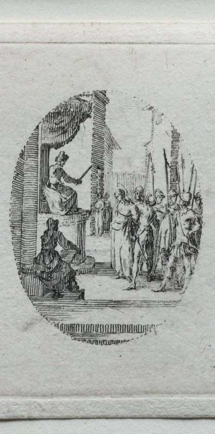 The Mysteries of the Passion: Christ before Pilate, detail