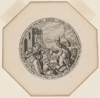 XXXX: Forty Years, by Crispijn van de Passe I, ink, 1599
