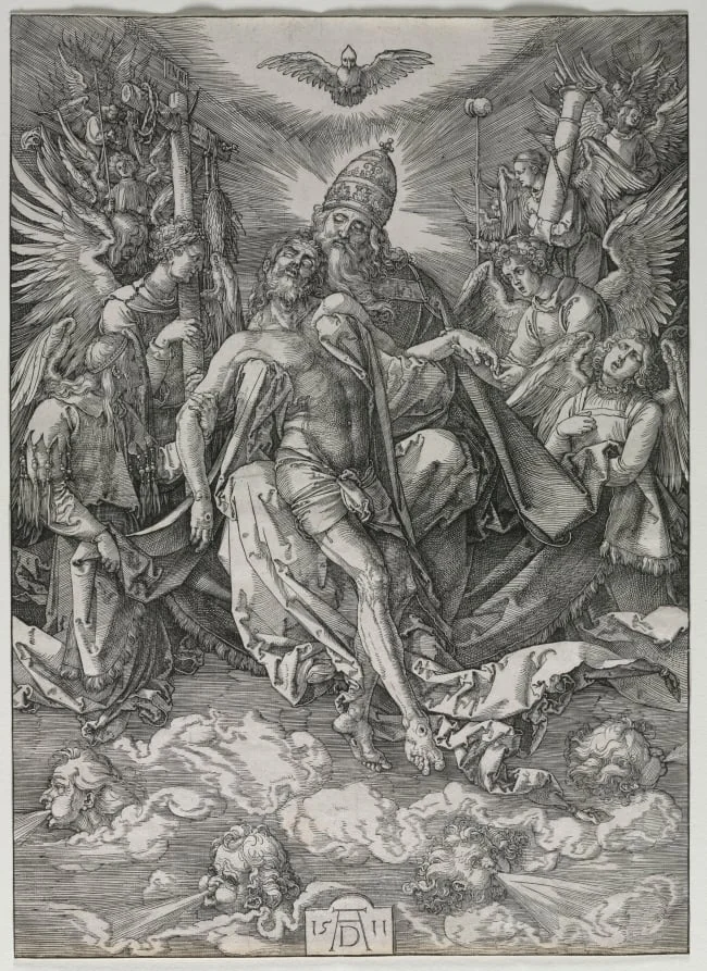 The Holy Trinity, detail