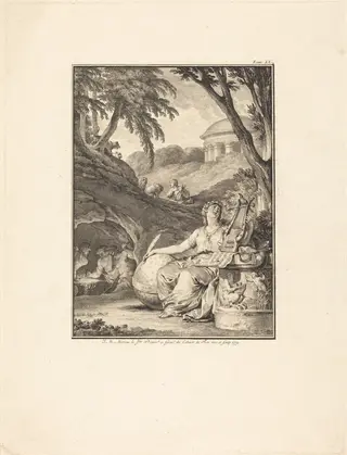 Frontispiece: Dictionnaire de musique, by Jean-Michel the Younger Moreau, ink, 1779