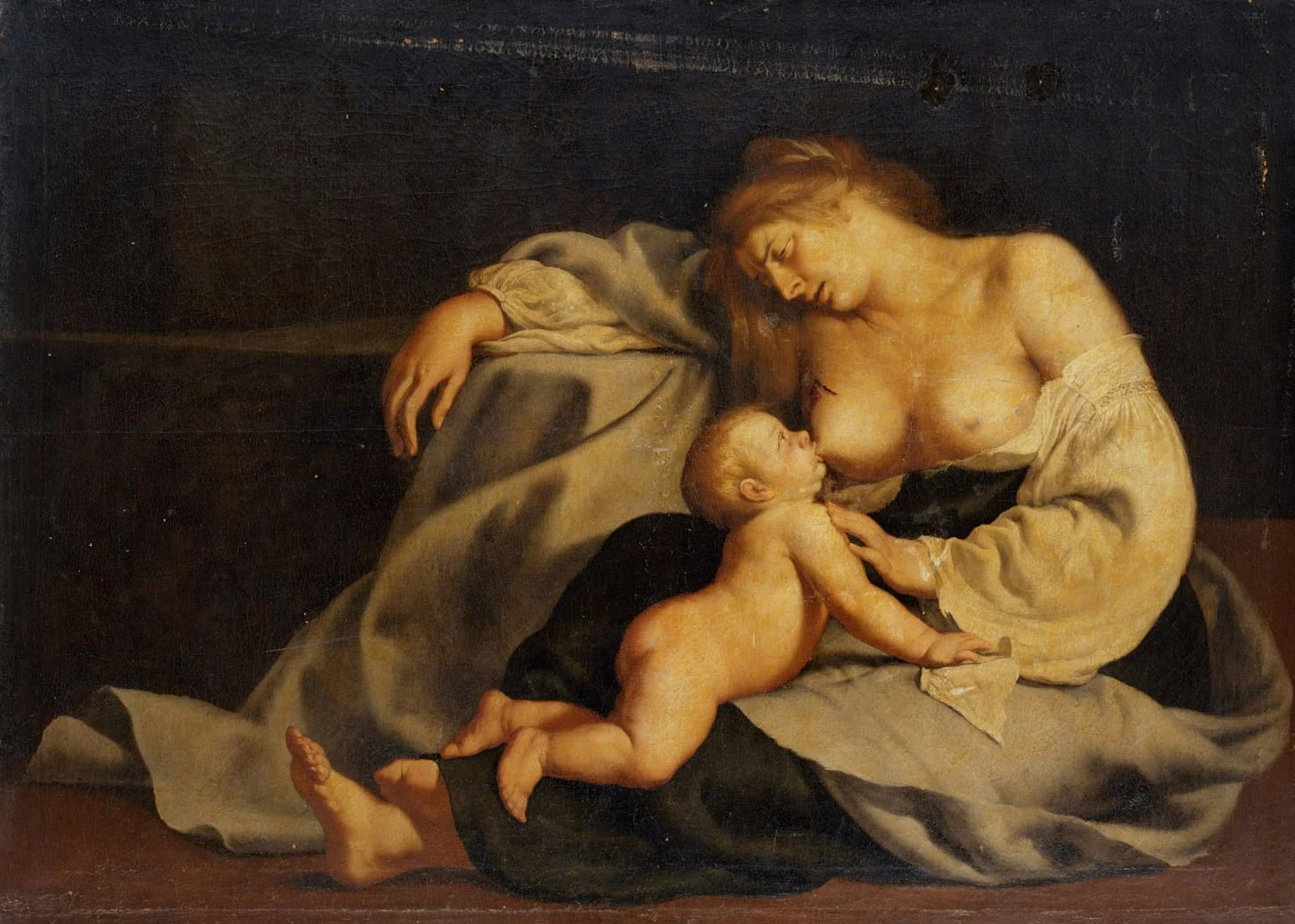 Sterbende Mutter nach einem Bild des Aristides von Theben, detail