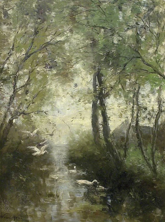 Ducks, Spring, detail