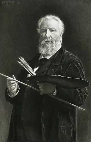 Self-portrait, by William Adolphe Bouguereau, oil, 1898