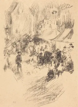 The Fair, by James McNeill Whistler, ink, 1896