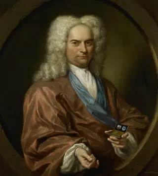 Portrait of David Leeuw, Mennonite Cloth and Dry Goods Merchant, by Jan Maurits Quinkhard, oil, 1729