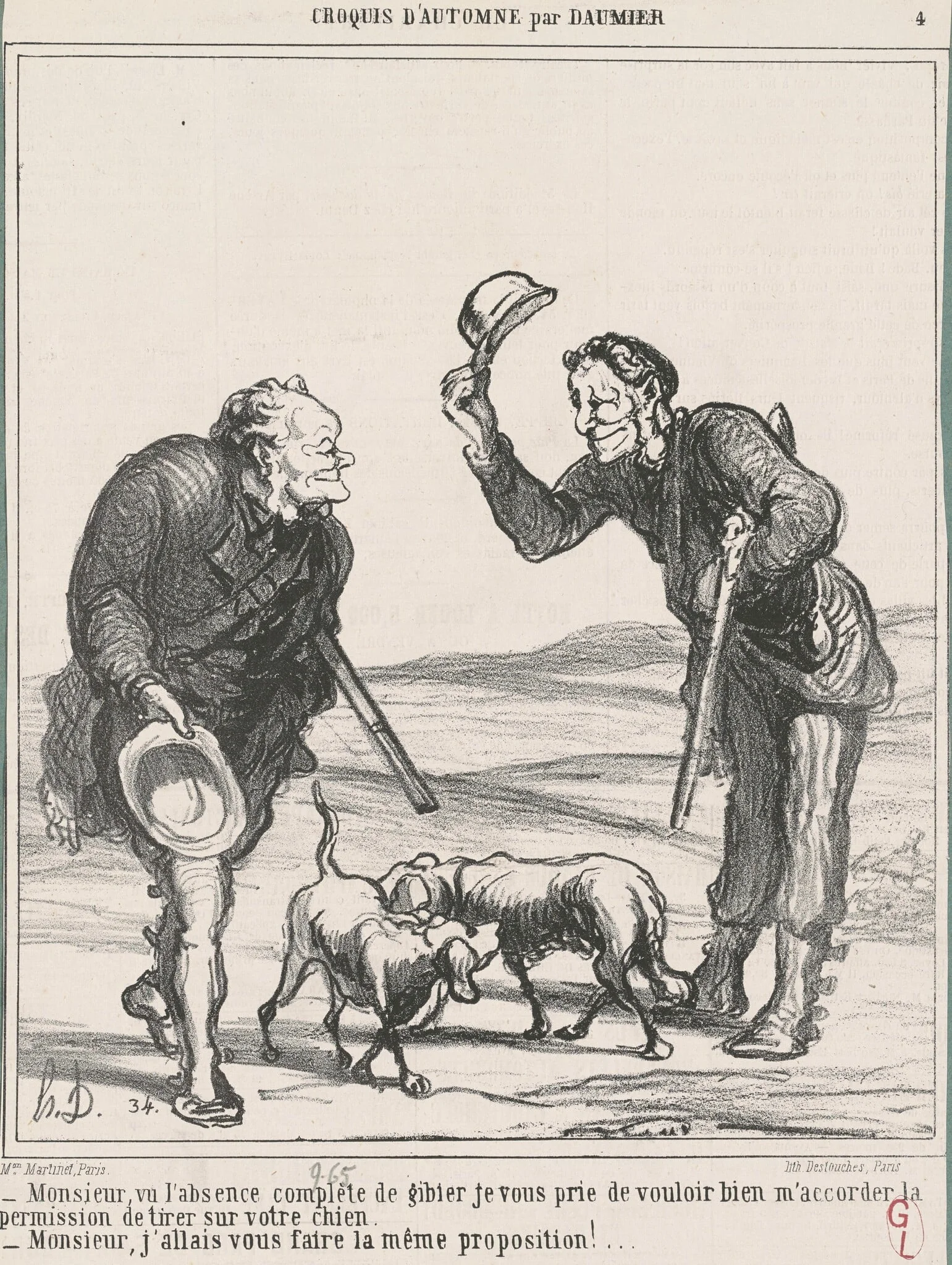 Monsieur, vu l'absence complète ..., detail