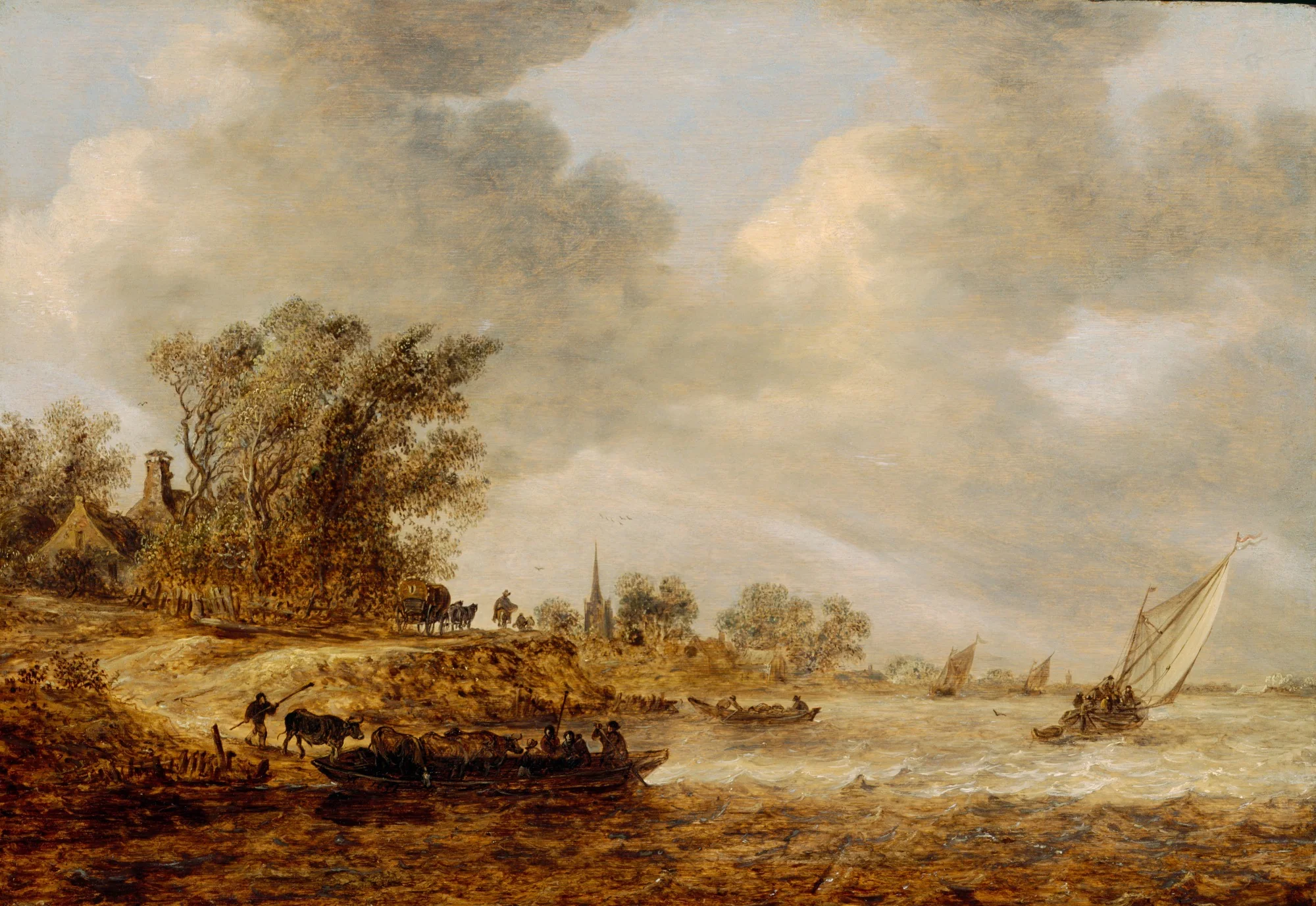 A Windy Day, detail