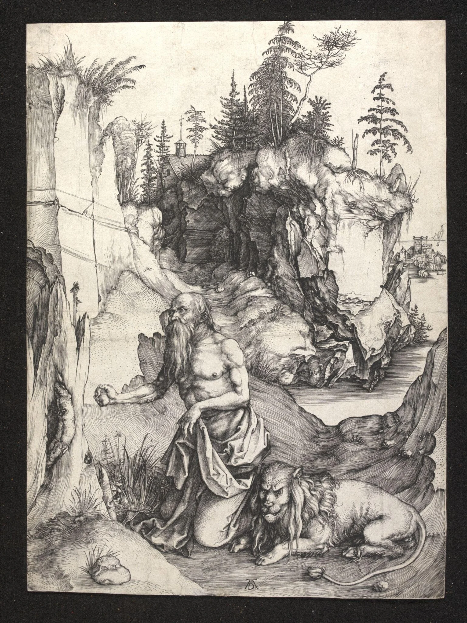St Jerome in Penitence, detail
