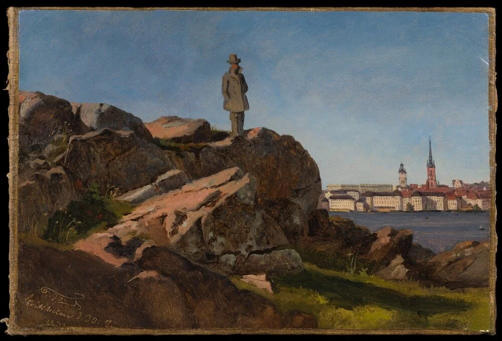 Peter Christian Skovgaard on a Rock on Kungsholmen, Stockholm, detail