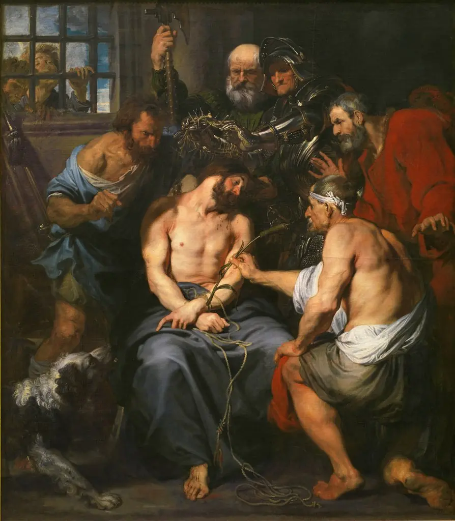 The Crown of Thorns, by Anthony van Dyck, oil, 1618