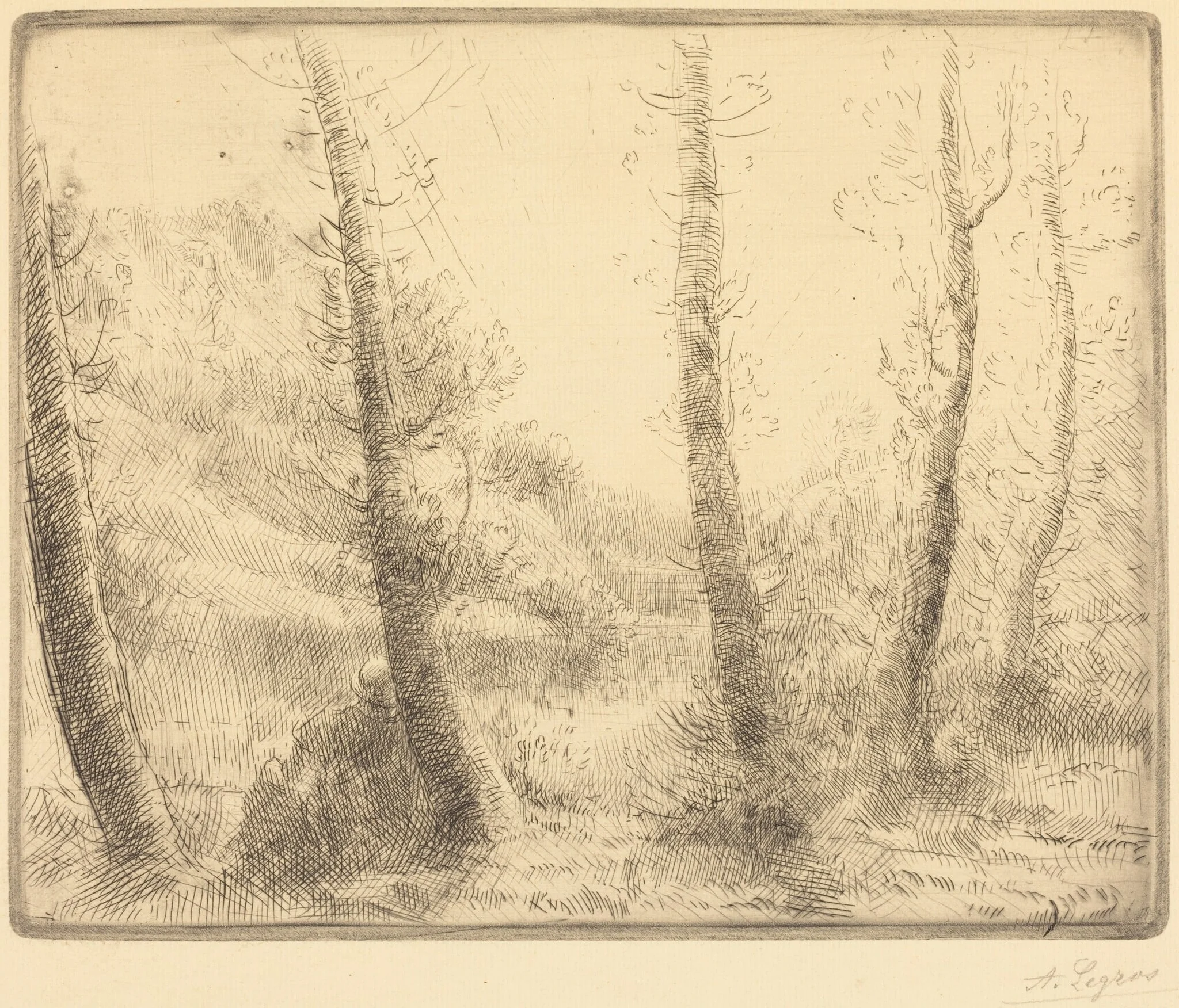 Small Lake (Le petit lac), detail