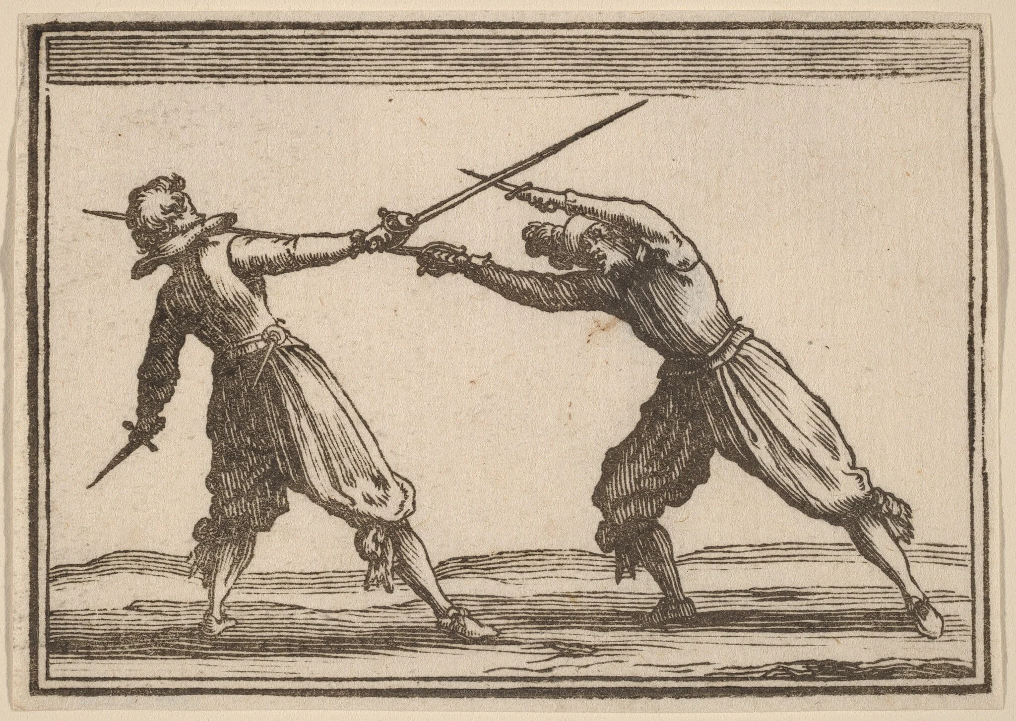 Duel with Swords and Daggers, detail