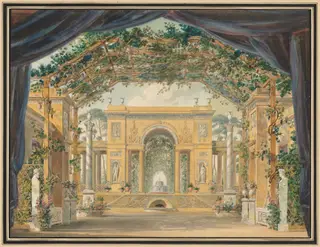 Decoration Executed for the Birthday of His Majesty the King of Westphalia, by Pierre-Luc-Charles Cicéri, 1811
