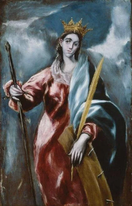 Saint Catherine, detail