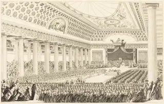 Ouverture des Etats-Généraux à Versailles, le 5 mars 1789, by Antoine-Jean Duclos, ink, 1793