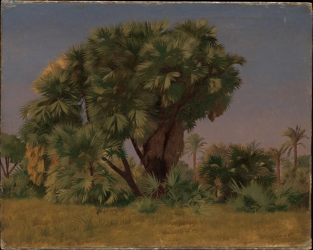 Study of Palm Trees, by Jean Léon Gérôme, unspecified, 1868