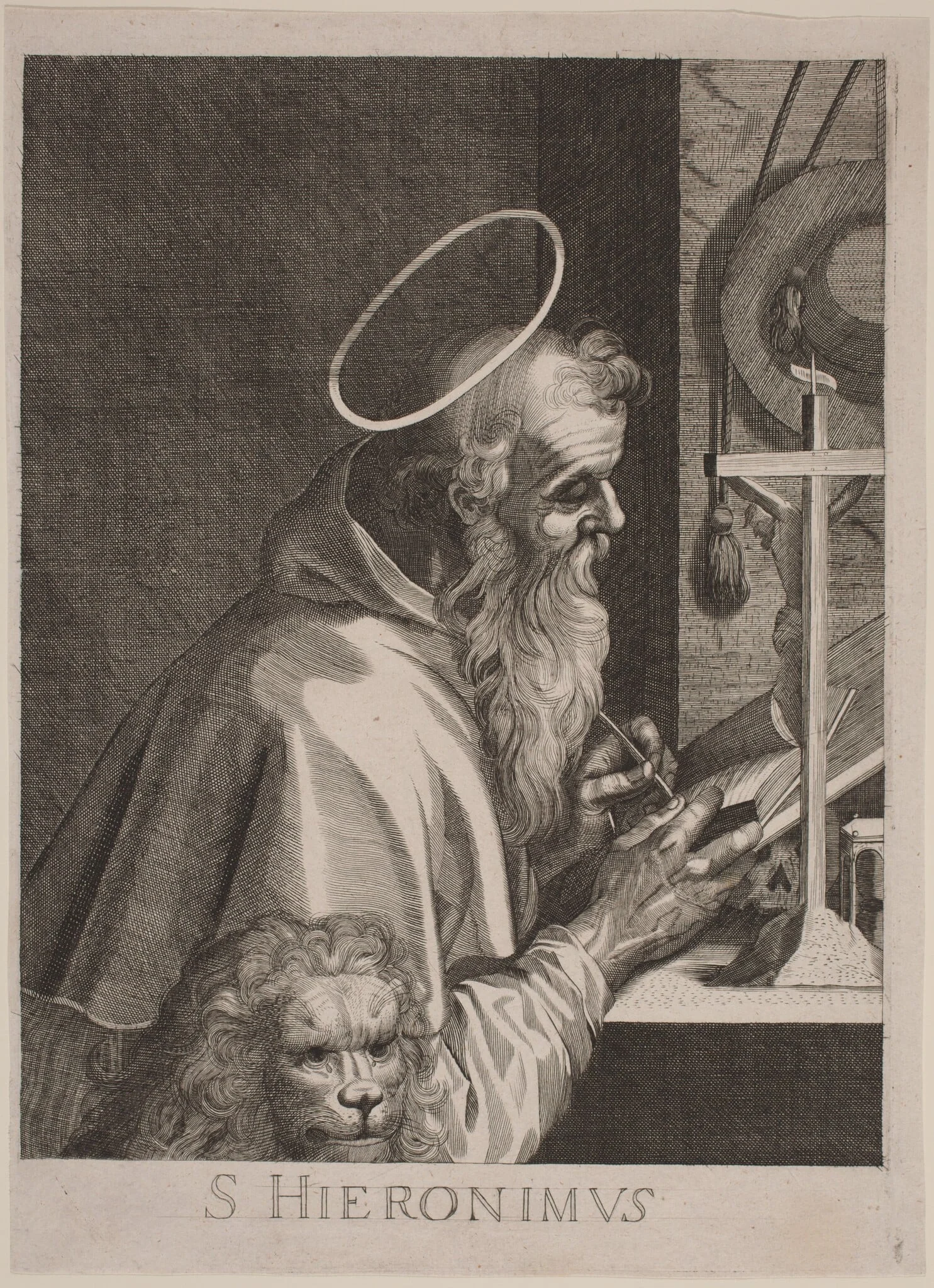 Saint Jerome, detail