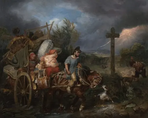 The Diligence, by Nicolas Toussaint Charlet, oil, 1822