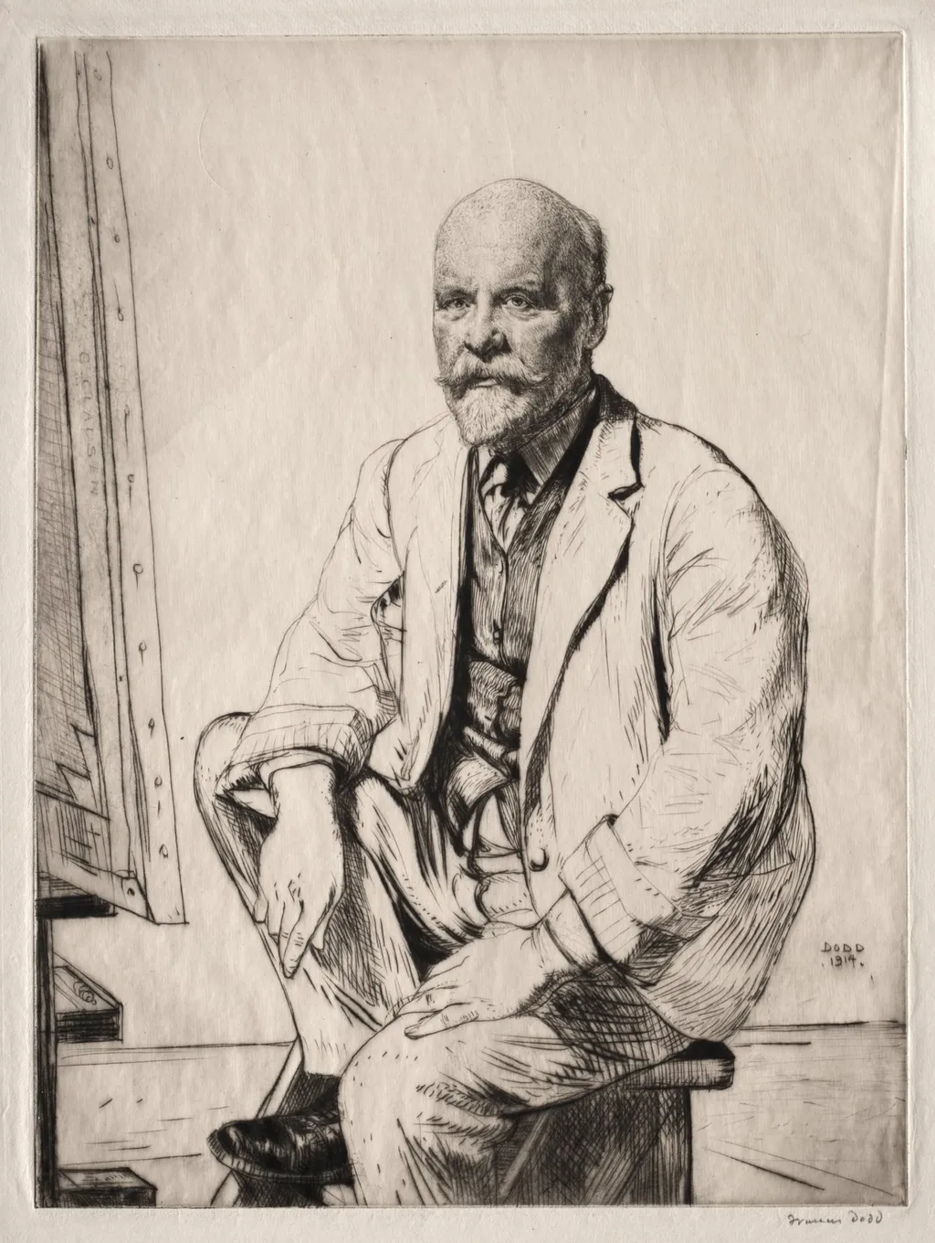 Sir George Claussen, by Francis Dodd, 1914